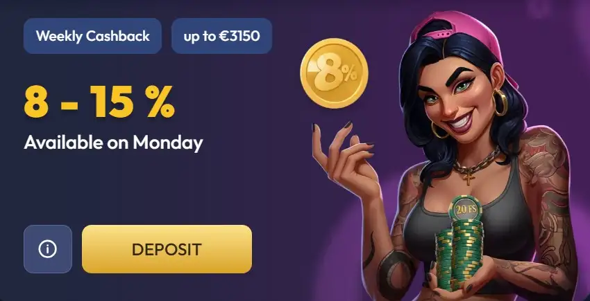 Wekelijkse Cashback Bonussen