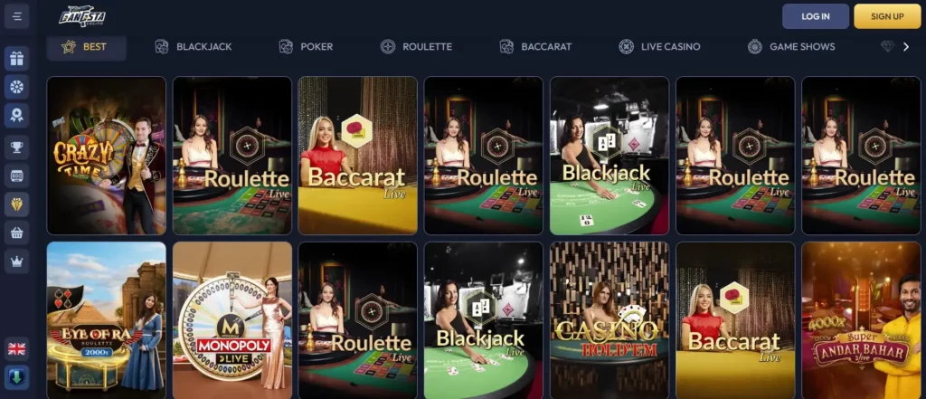 Live Casino met Professionele Dealers