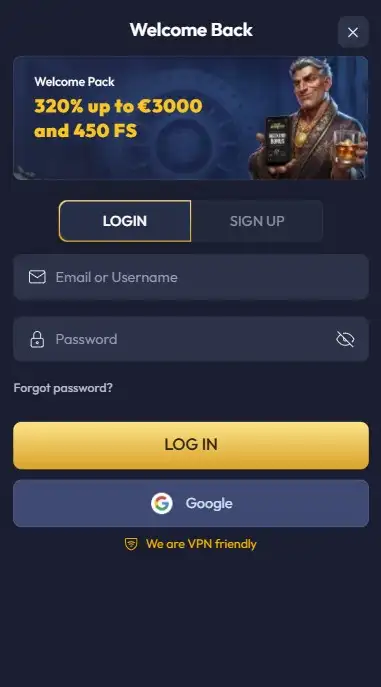 Inloggen op de Gangsta Casino App